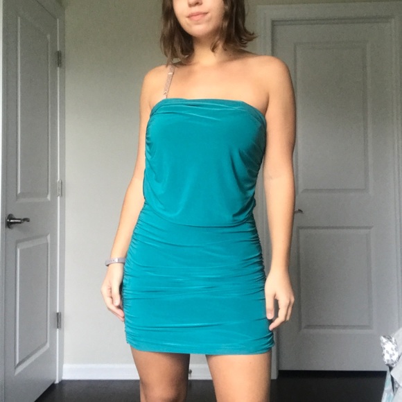Beautiful turquoise bodycon event dress - Picture 2 of 4